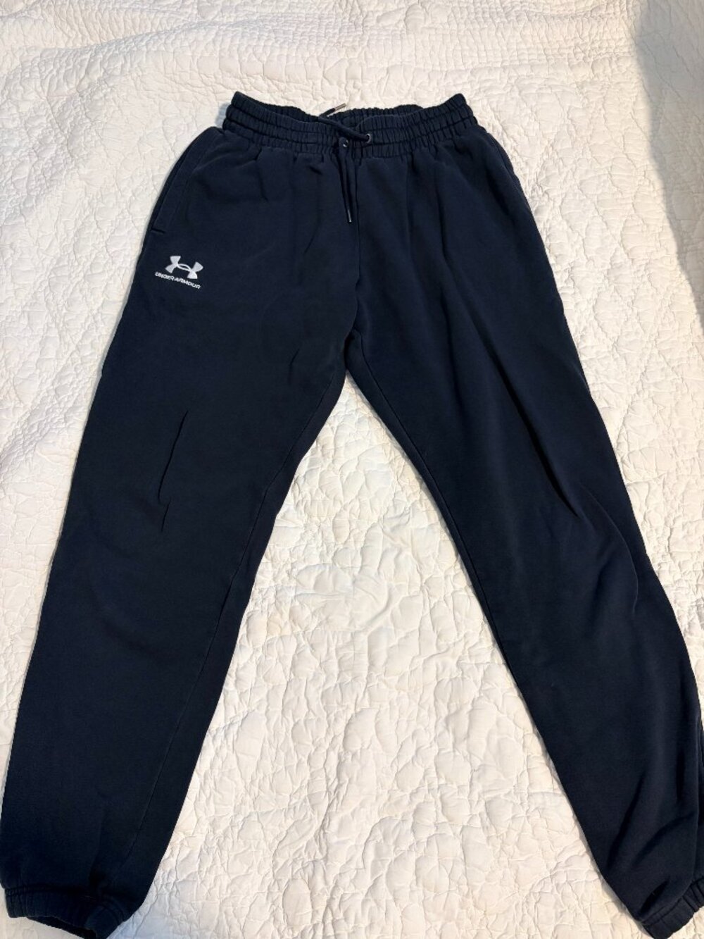 Under Armour Women's Black Fleece Jogger Sweatpants Size M